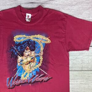 Vintage 1999 Wonder Woman DC Comics Cartoon T-shirt